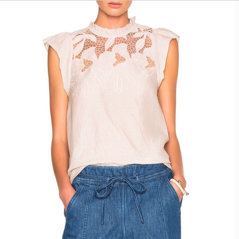 Ulla Johnson Aimee Linen blouse size 2